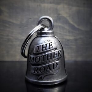 Route 66 - Pewter - Motorcycle Gremlin Bell - Made In USA - SKU BB32-DS