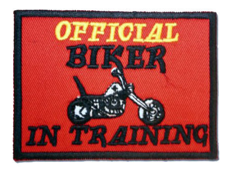 Vest Patches - Two Official Biker In Training - PAT-D610-x2-DL