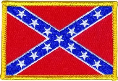 Small Confederate Flag Patch - Rebel Flag Patch - PAT-D352-DL