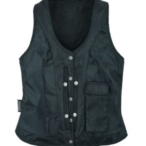 Leather Vest - Women's - Concealed Gun Pockets - Grommets - LV8500-07-DL Size Chart