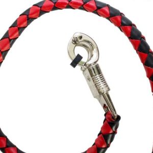 Get Back Whip - Black and Red Leather - 50 Inches - SKU GBW6-11L-DL
