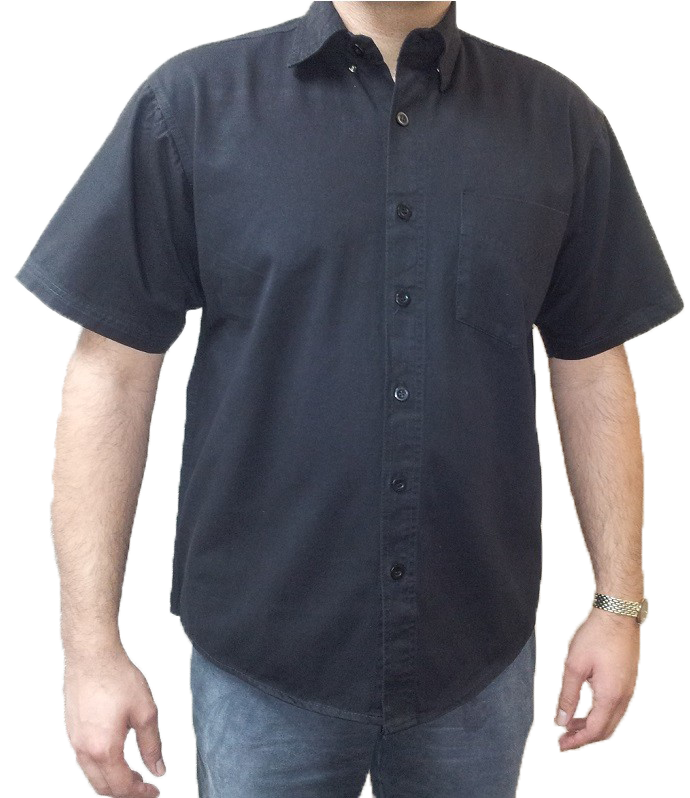 Men's Cotton Twill Mechanic Shirt With Snap Down Collar - AL2910-AL