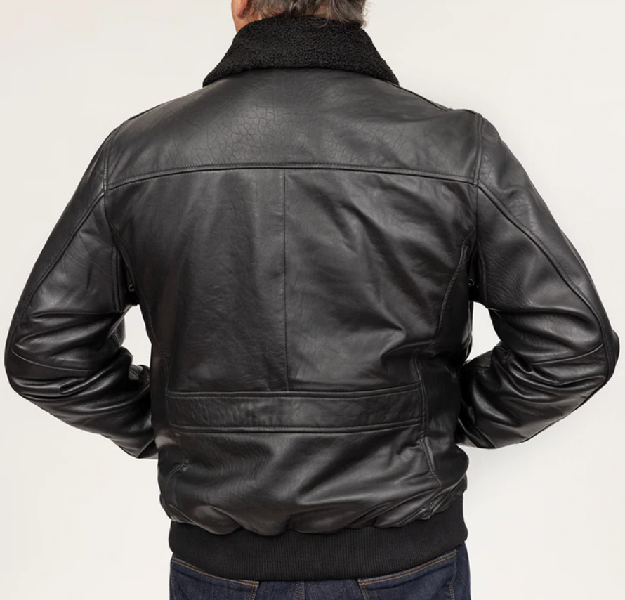 Leather Bomber Jacket - Men's - Lambskin - Baron Bomber - WBM2190NZ-FM