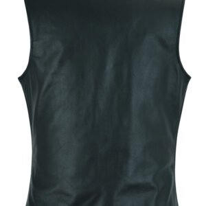 Leather Vest - Women's - Longer Body - Side Laces - Gun Pockets - DS206-DS