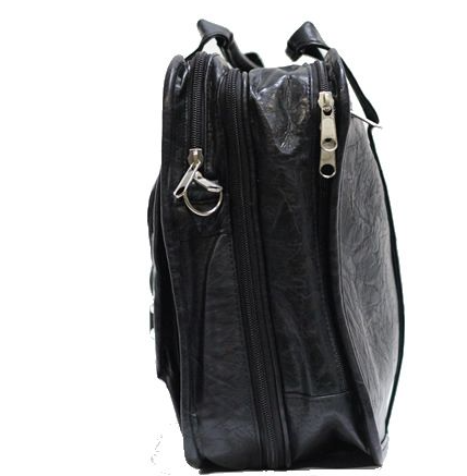 Laptop Bag - Messenger Bags - Black PVC - L14-DL