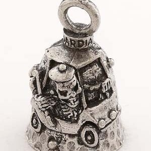 Golf - Skull - Pewter - Motorcycle Guardian Bell - Made In USA - SKU GB-GOLF-DS