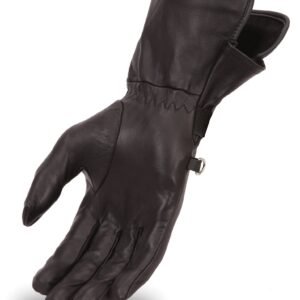 Leather Motorcycle Gloves - Women's - Gauntlet - Open Road - FI125GL-FM