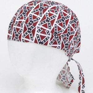 12 Rebel Flag Cotton Skull Caps - Pack of 12 - Dozen - Durags - AC234-DL