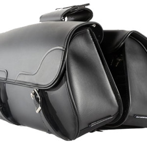 Saddlebags - PVC - Slanted - Motorcycle Luggage - SD4089-NS-PV-DL