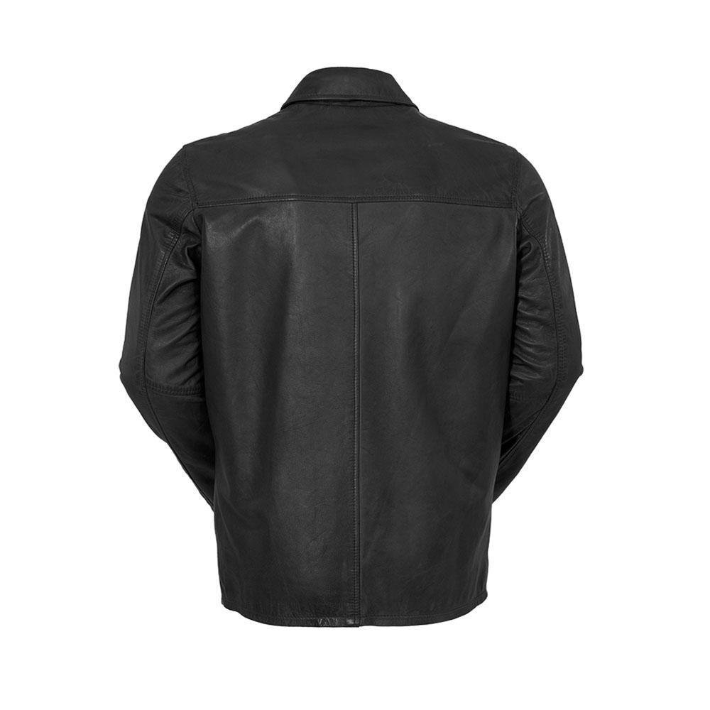 Indiana - Men's Leather Blazer Jacket in Whiskey or Black - WBM2058