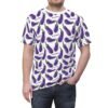 Doodle Eggplant Emoji - Text Schwing - Purple Green on White - Unisex Tee - T-Shirt
