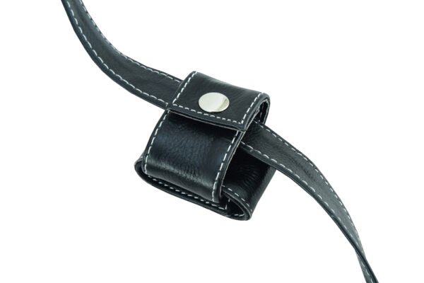 Black Leather Thigh Bag - Gun Holster Pocket - DS5852-DS