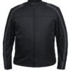 Men's Nylon Textile Jacket With Gray Stripe - SKU K-2146-18-UN