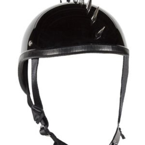 Novelty Motorcycle Helmet - Gloss or Flat Black - Spiked Gladiator - H403-H503-02-DL