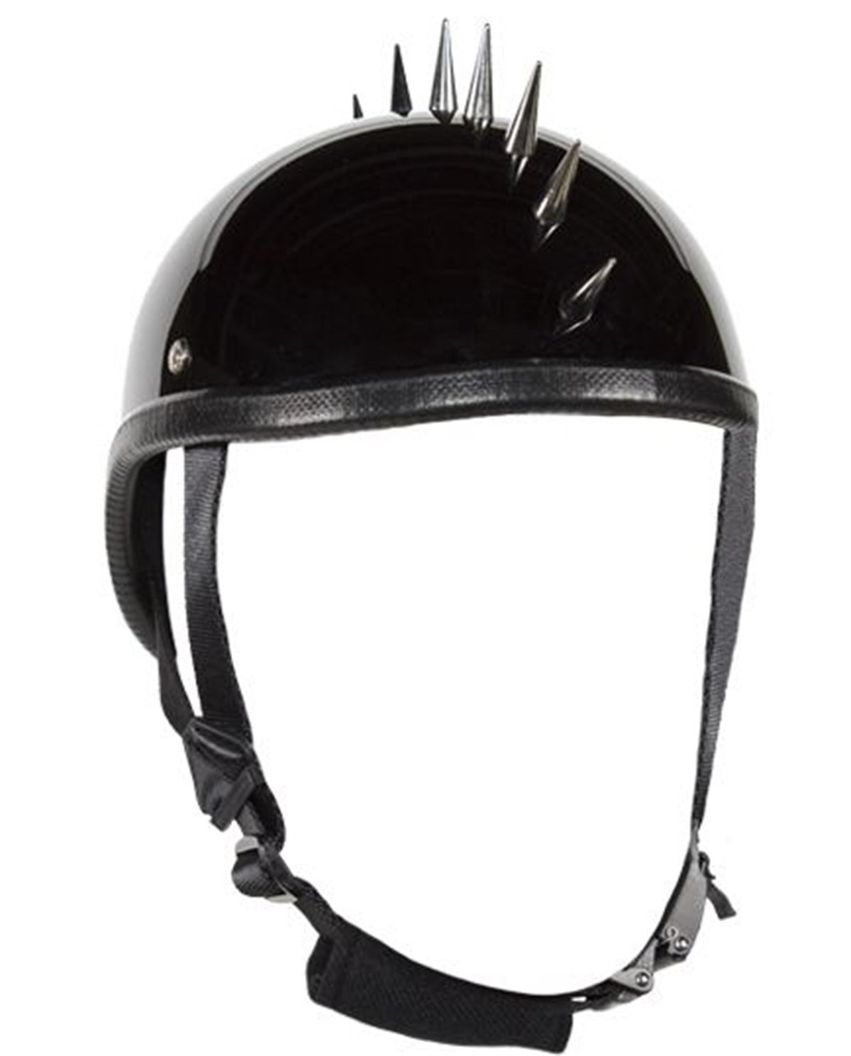 Novelty Motorcycle Helmet - Gloss or Flat Black - Spiked Gladiator - H403-H503-02-DL