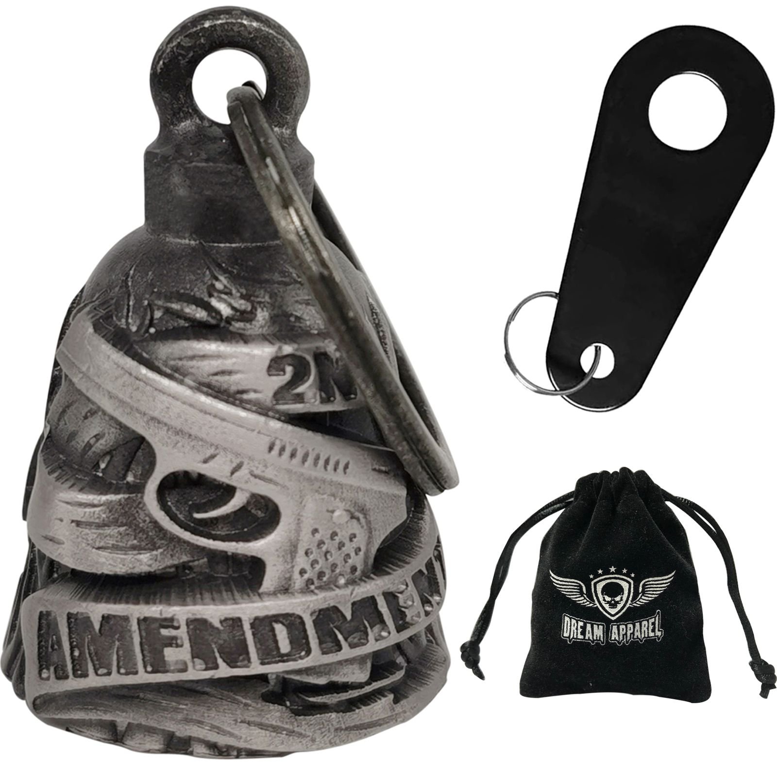 Motorcycle Ride Bell - 3D - 2nd Amendment - Spirit Bell - Gremlin - DBL7-L-DL
