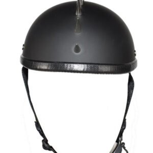 Novelty Motorcycle Helmet - Gloss or Flat Black - Spiked Gladiator - H403-H503-02-DL