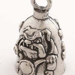 Bulldog - Pewter - Motorcycle Guardian Bell - Made In USA - SKU GB-BULLDOG-DS