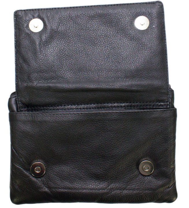Leather Belt Bag - Teal Blue - Heart Wings Design - Handbag - BAG35-EBL1-TEAL-DL