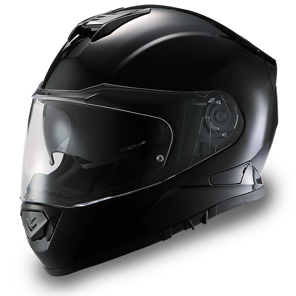 DOT Motorcycle Helmet - Detour - Hi Gloss Black - Full Face - DE1-A-DH