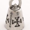 Iron Cross - Pewter - Motorcycle Guardian Bell® - Made In USA - SKU GB-IRON-CROSS-DS