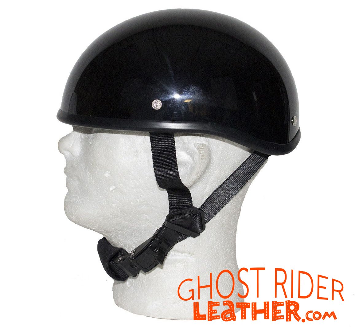 Novelty Motorcycle Helmet - Flat or Gloss Black - Classic Shorty - CLASSIC-NOV-HI Size Chart