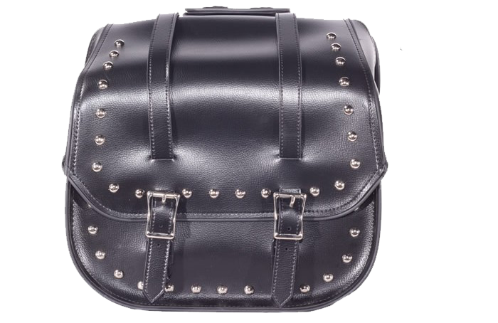 Saddlebags - PVC - Studs - Motorcycle Luggage - SD4080-PV-DL