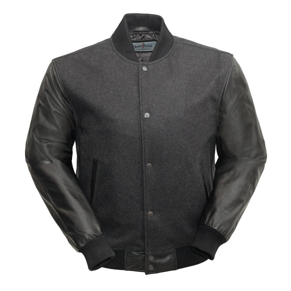 Varsity - Men's Woolen Jacket with Leather Sleeves SIZE CHART
