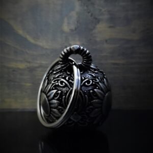 Sugar Skull Diamond - Pewter - Motorcycle Spirit Bell - Made In USA - SKU BB77-DS