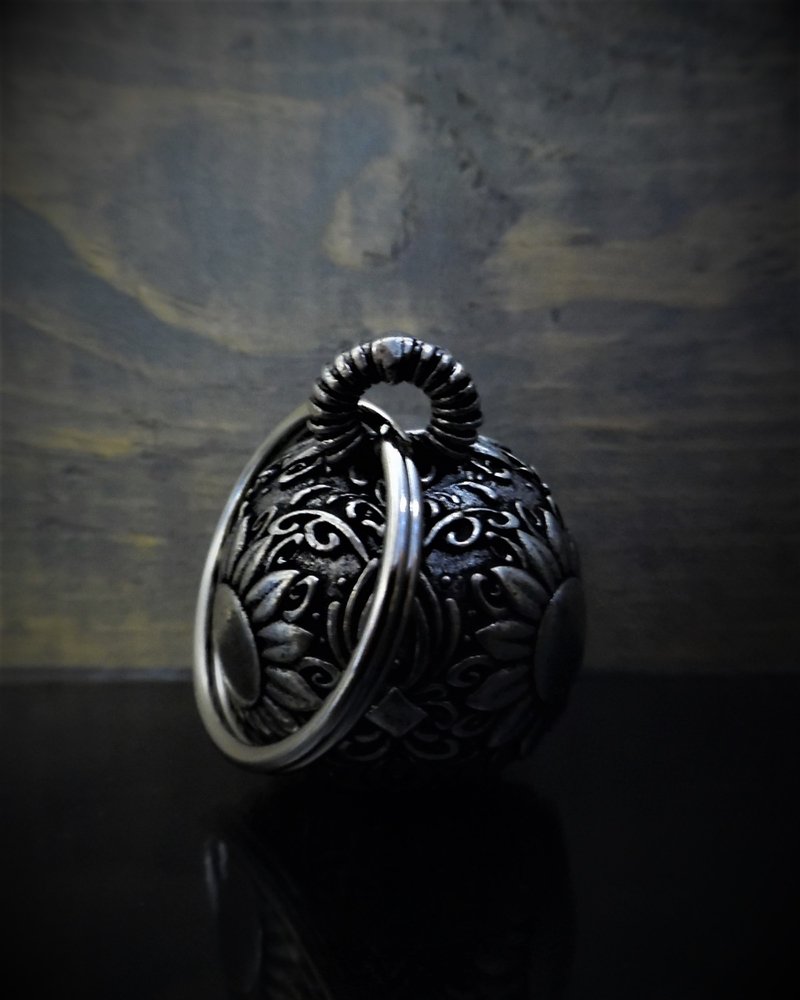 Sugar Skull Diamond - Pewter - Motorcycle Spirit Bell - Made In USA - SKU BB77-DS