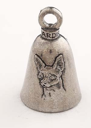 Chihuahua Dog - Pewter - Motorcycle Guardian Bell - Made In USA - SKU GB-CHIHUAHUA-DS