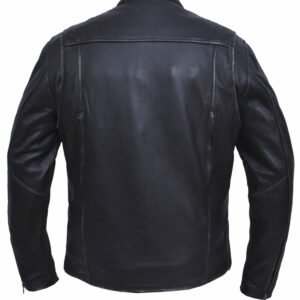 Leather Motorcycle Jacket - Men's - Durango Gray - Racer - 502-AGR-UN