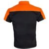 Motorcycle Mechanic Shirt - Men's - Black and Orange - Up To Size 4XL - MECS-BLK-ORANGE-DL.