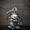 Skull Dragon Diamond - Pewter - Motorcycle Gremlin Bell - Made In USA - SKU BB101-DS