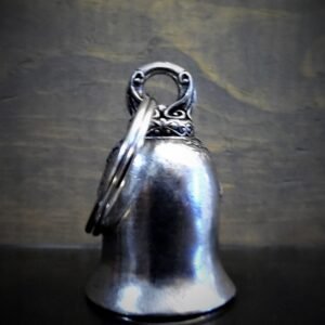 Rose - Pewter - Motorcycle Spirit Bell - Made In USA - SKU BB67-DS