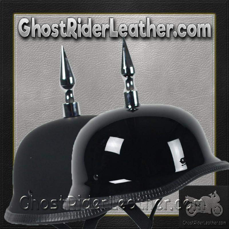 Novelty Motorcycle Helmet - Flat or Gloss - Spike - German - 4.5INCH-SPIKE-GERMAN-NOV-HI