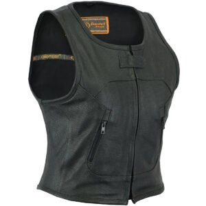 Leather Vest - Women's - Updated SWAT Team - Perforated - DS002-DS