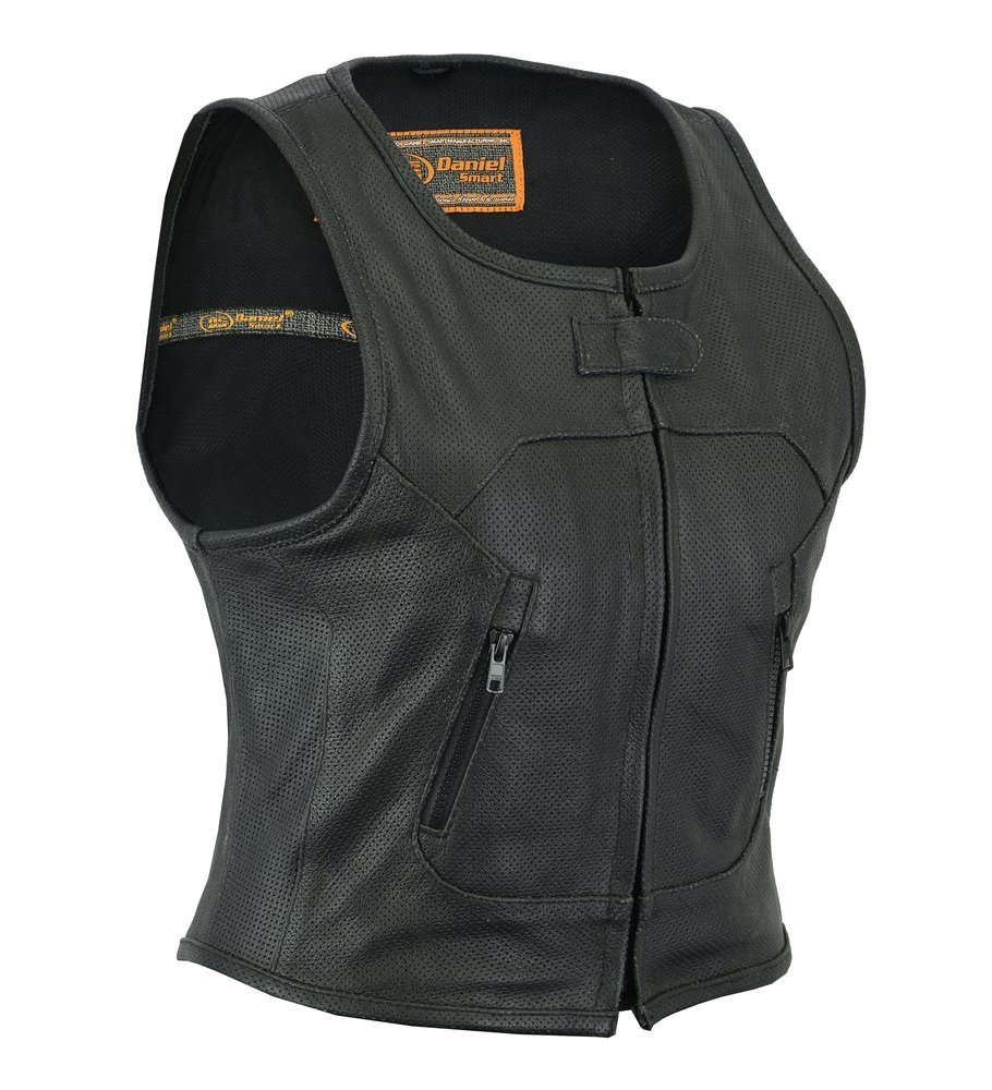 Leather Vest - Women's - Updated SWAT Team - Perforated - DS002-DS