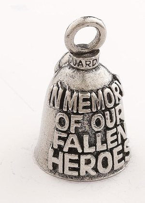 In Memory Of Our Fallen Heroes - Pewter - Motorcycle Guardian Bell® - Made In USA - SKU GB-IN-MEMORY-OF-DS