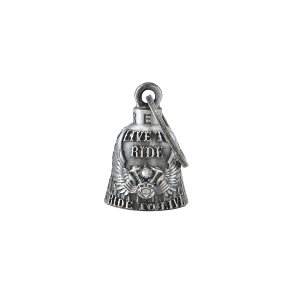 Motorcycle Ride Bell - 3D - Live To Ride - V-Twin - Spirit Bell - Gremlin - DBL26-L-DL