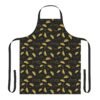 Neon Taco Doodles - Red Green Yellow on Black - Taco Novelty Apron (AOP)