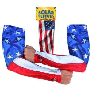 Solar Sleeves - USA Flag - Sun Protection While Riding Motorcycle - SOLSL4-DS