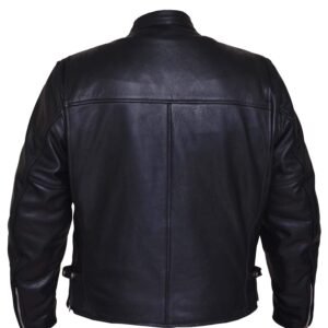 Leather Motorcycle Scooter Jacket - Men's - Biker - 502-00-UN