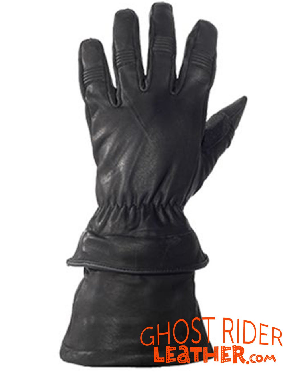 Leather Gloves - Men's - Gauntlet - Riding - Zip Off Cuffs - GLZ63-DL