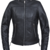 Leather Motorcycle Jacket - Women's - Racer - 6801-PL-UN