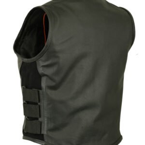 Women's Updated SWAT Team Style Leather Vest - Motorcycle Vests - DS200-DS