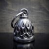 Flame - Pewter - Motorcycle Gremlin Bell - Made In USA - SKU BB22-DS