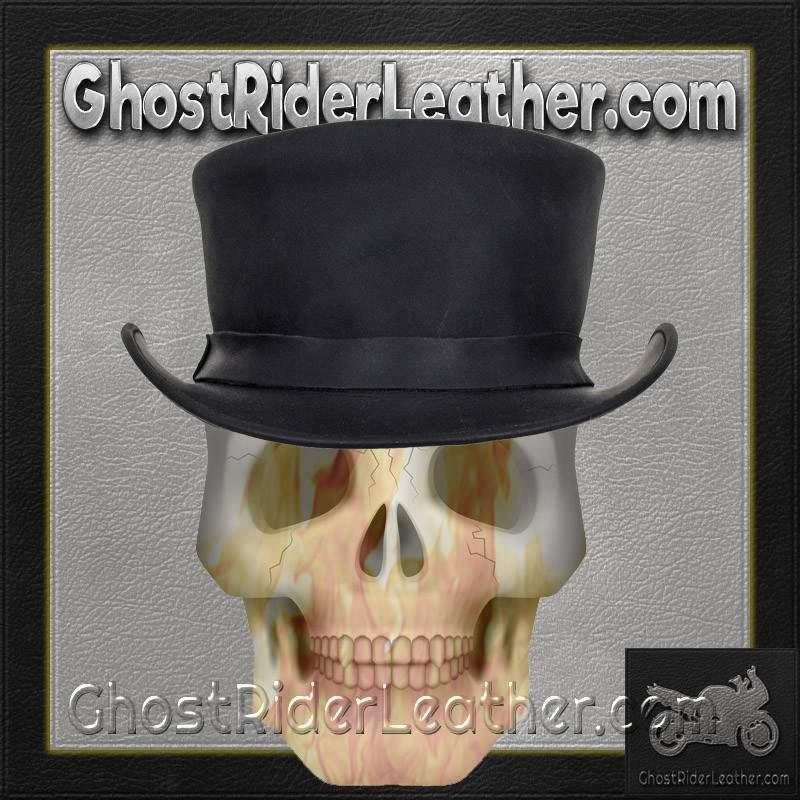 Deadman Top Hat - Men's - Black Leather - HAT1-11-DL