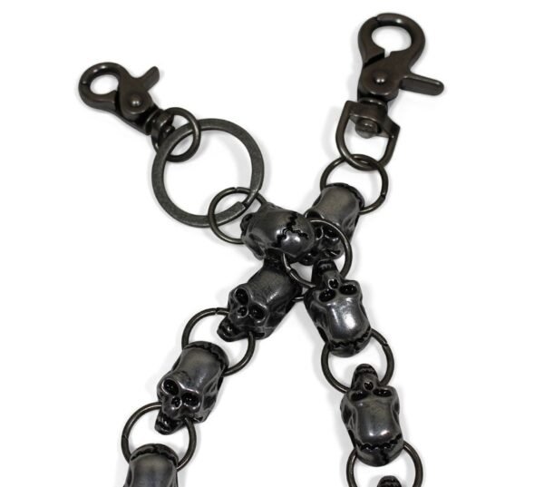 Wallet Chain - Gun Metal - Key Chain Leash - Chain Link - WTC9-GM-DL