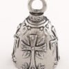 Holy Cross - Pewter - Motorcycle Guardian Bell® - Made In USA - SKU GB-HOLY-CROSS-DS